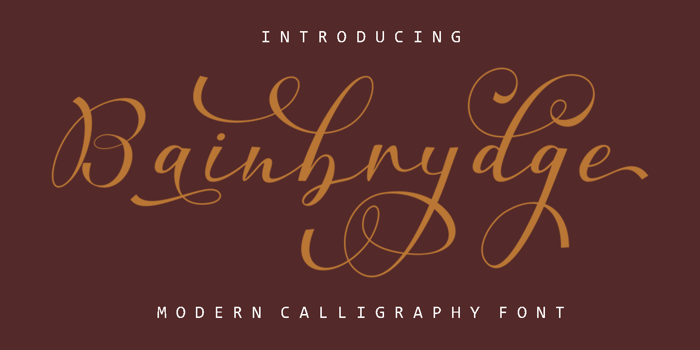 Fuente Bainbrydge Script